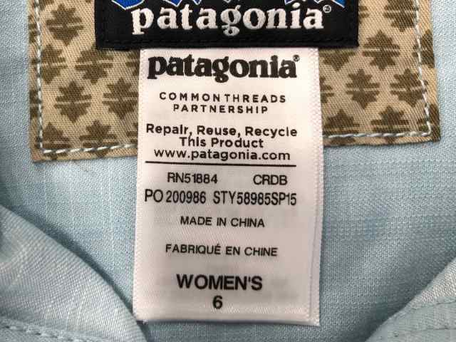 パタゴニア Patagonia ワンピース サイズ6 M レディース ライトブルー シャツワンピ 中古 0711の通販はau Pay マーケット ブランディア Au Pay マーケット店