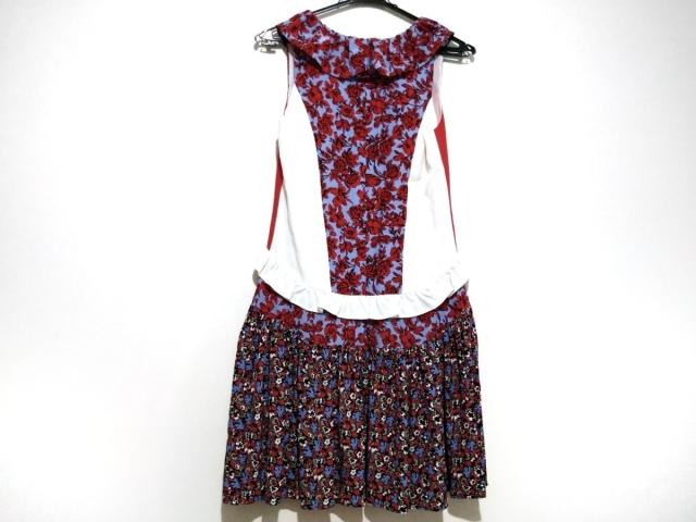 エムエスジィエム Msgm ワンピース レディース レッド ライトブルー マルチ 中古 0721の通販はau Pay マーケット ブランディア Au Pay マーケット店