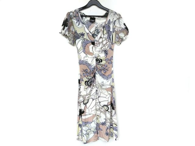 パオラ フラーニ ワンピース サイズ36 S レディース 新品同様 白 ライトイエロー マルチ Vネック 半袖 ひざ丈 花柄 中古 0704の通販はau Pay マーケット ブランディア Au Pay マーケット店