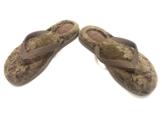 アグ Ugg ビーチサンダル 5 W レディース ダークブラウン ラバー ムートン 中古 0715の通販はau Pay マーケット ブランディア Au Pay マーケット店