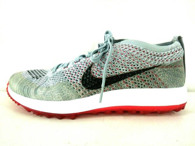 ナイキ Nike スニーカー メンズ フライニットレーサー 002 ライトグレー 黒 レッド 化学繊維 中古 0718の通販はau Pay マーケット ブランディア Au Pay マーケット店