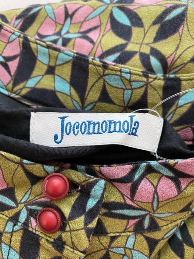 ラッピング無料 ホコモモラ Jocomomola ワンピース サイズ42 L レディース グリーン ダークブラウン マルチ 超特価セール Arnabmobility Com