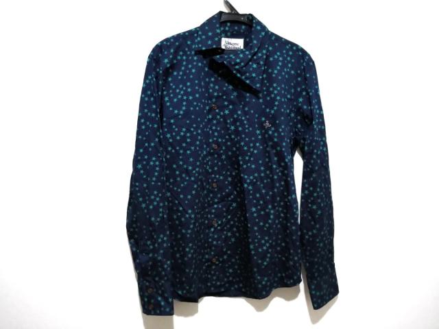 ヴィヴィアンウエストウッドマン Vivienne Westwood Man 長袖シャツ メンズ ネイビー グリーン スター 星 中古 0730の通販はau Pay マーケット ブランディア Au Pay マーケット店