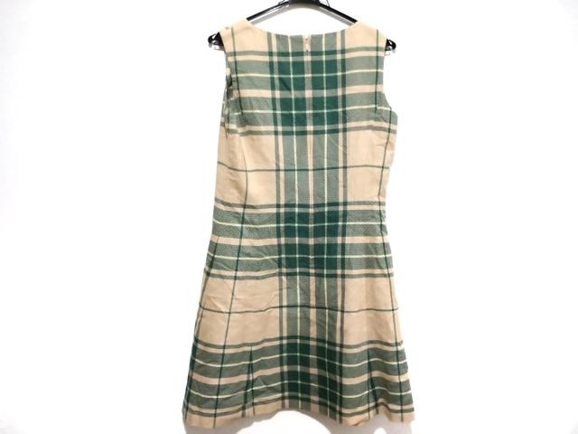 ヨークランド Yorkland ワンピース レディース ベージュ グリーン ノースリーブ ひざ丈 チェック柄 中古 0730の通販はau Pay マーケット ブランディア Au Pay マーケット店