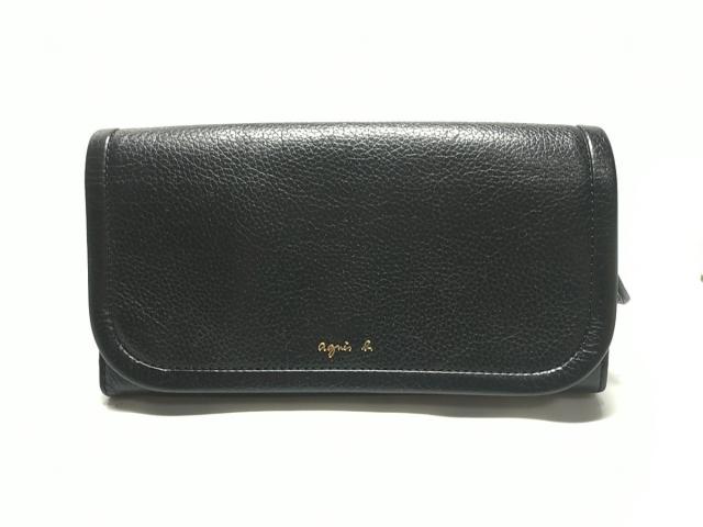アニエスベー Agnes B 長財布 レディース 黒 レザー 中古 0813の通販はau Pay マーケット ブランディア Au Pay マーケット店