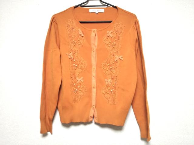 スーパービューティー Superbeauty カーディガン サイズ44 L レディース オレンジ ビジュー レース 中古 0813の通販はau Pay マーケット ブランディア Au Pay マーケット店