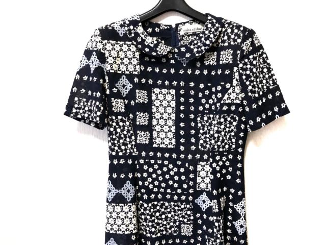 クロエ Miss Chloe ワンピース サイズ40 M レディース 黒 ベージュ ライトブルー 半袖 マキシ丈 花柄 中古 08の通販はau Pay マーケット ブランディア Au Pay マーケット店