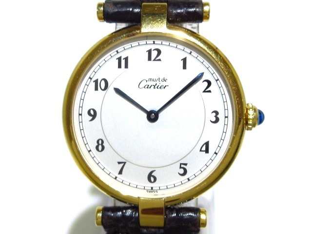 カルティエ Cartier 腕時計 レディース クロコダイル型押しベルト ライトシルバー 中古 04の通販はau Pay マーケット ブランディア Au Pay マーケット店