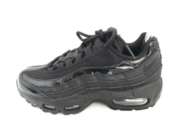 ナイキ Nike スニーカー 22 5 レディース エアマックス95 010 黒 レザー 化学繊維 エナメル 合皮 中古 17の通販はau Pay マーケット ブランディア Au Pay マーケット店