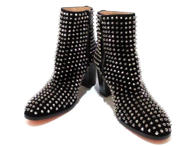 クリスチャンルブタン Christian Louboutin ショートブーツ 41 1 2 メンズ 美品 アッサム 黒 スタッズ スエード 中古 1105の通販はau Pay マーケット ブランディア Au Pay マーケット店