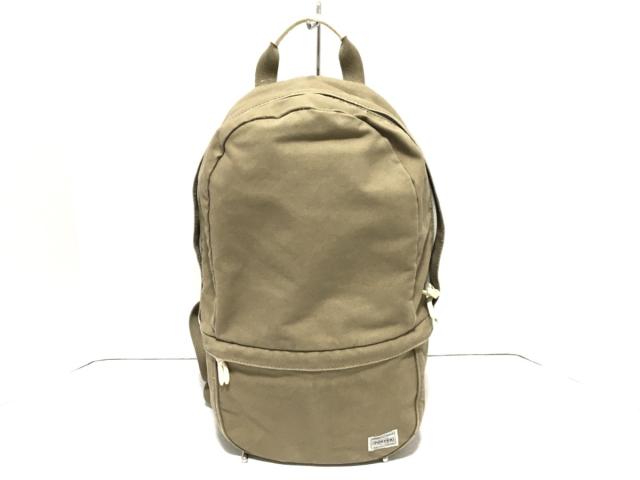 ポーター Porter 吉田 リュックサック レディース カーキ アイボリー キャンバス レザー 中古 1221の通販はau Pay マーケット ブランディア Au Pay マーケット店