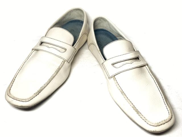 コールハーン Cole Haan ローファー 8 W メンズ 白 レザー 中古 の通販はau Pay マーケット ブランディア Au Pay マーケット店