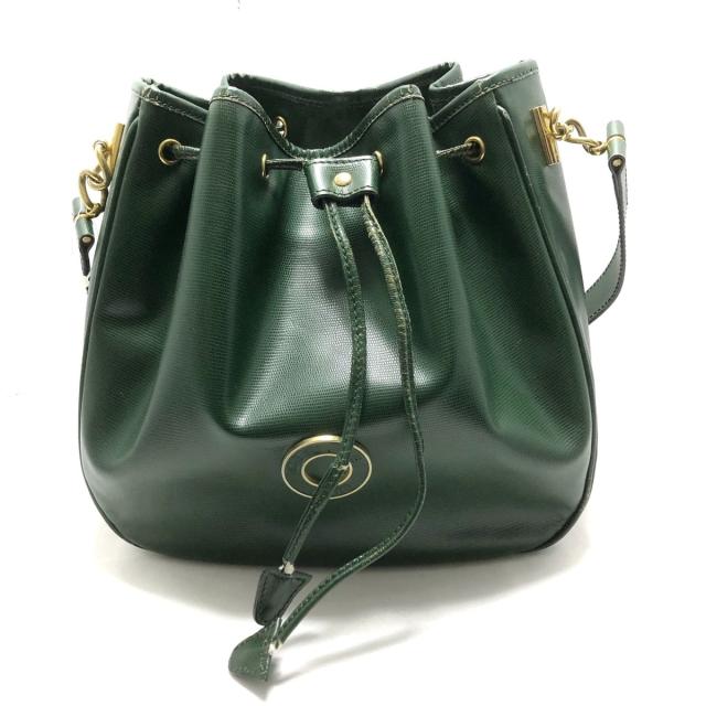 セリーヌ Celine ショルダーバッグ レディース グリーン 巾着型 レザー 中古 の通販はau Pay マーケット ブランディア Au Pay マーケット店