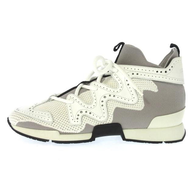 エルメス Hermes スニーカー 39 レディース 美品 アクション 白 グレー ウィングチップ ハイカット レザー 化学繊維 中古 の通販はau Pay マーケット ブランディア Au Pay マーケット店