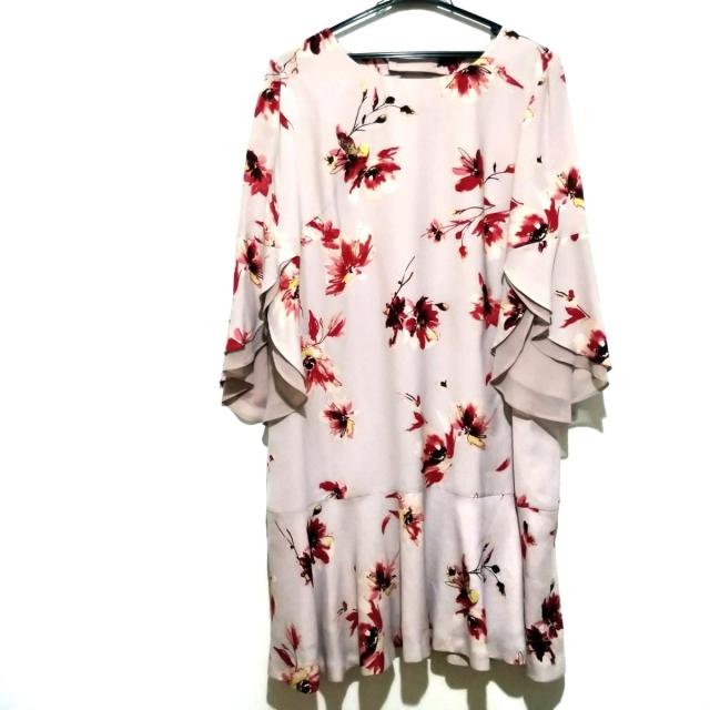 ローズティアラ Rose Tiara ワンピース サイズ46 Xl レディース ピンクベージュ レッド マルチ 七分袖 ロング 花柄 中古 の通販はau Pay マーケット ブランディア Au Pay マーケット店