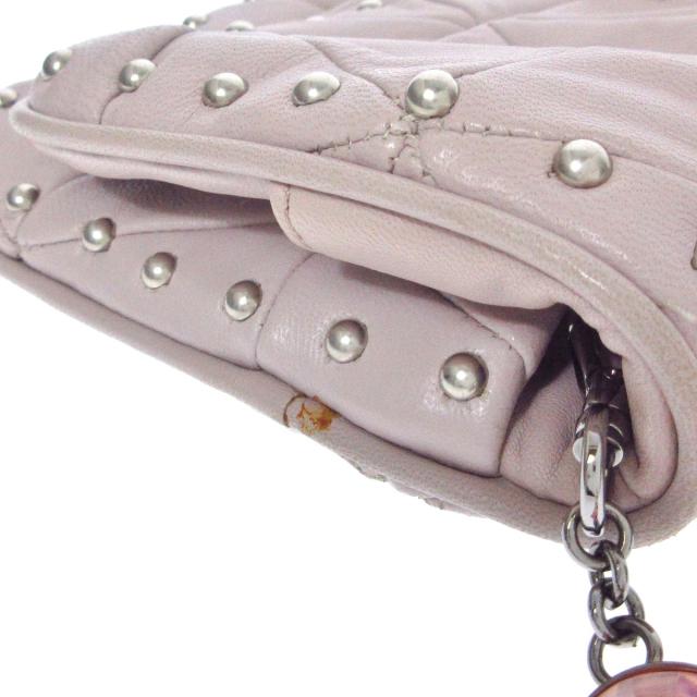 ミュウミュウ Miumiu ショルダーバッグ レディース ピンクベージュ ラインストーン レザー 中古 の通販はau Pay マーケット ブランディア Au Pay マーケット店