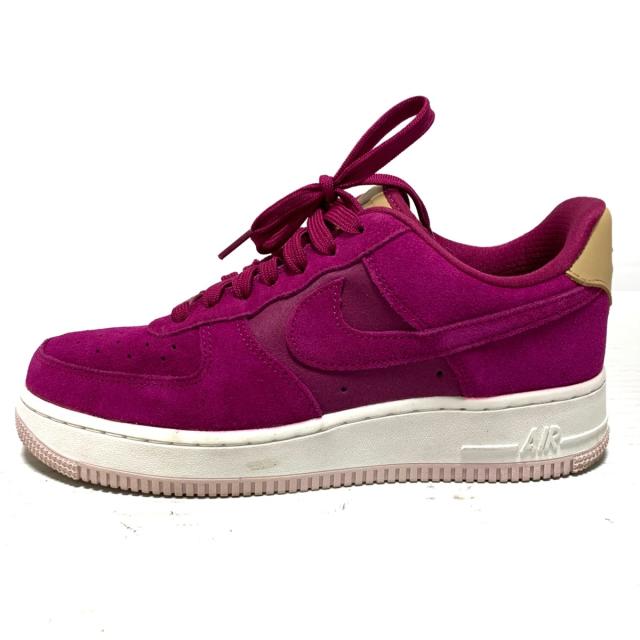 ナイキ Nike スニーカー 24 5 レディース 美品 エアフォースワン 6185 602 ピンク ライトブラウン スエード 合皮 中古 の通販はau Pay マーケット ブランディア Au Pay マーケット店
