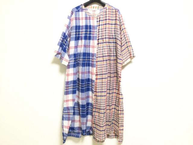 ツモリチサト Tsumori Chisato ワンピース サイズ2 M レディース 美品 白 ブルー マルチ 中古 の通販はau Pay マーケット ブランディア Au Pay マーケット店