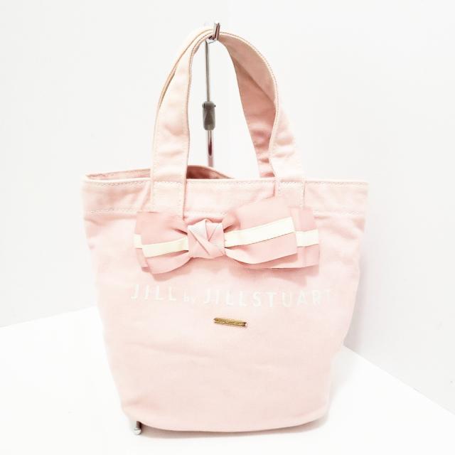 ジルバイジルスチュアート Jill By Jillstuart トートバッグ レディース ピンク アイボリー リボン キャンバス 中古 の通販はau Pay マーケット ブランディア Au Pay マーケット店