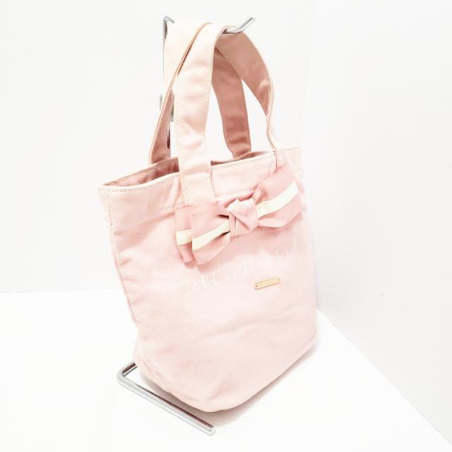 ジルバイジルスチュアート Jill By Jillstuart トートバッグ レディース ピンク アイボリー リボン キャンバス 中古 の通販はau Pay マーケット ブランディア Au Pay マーケット店