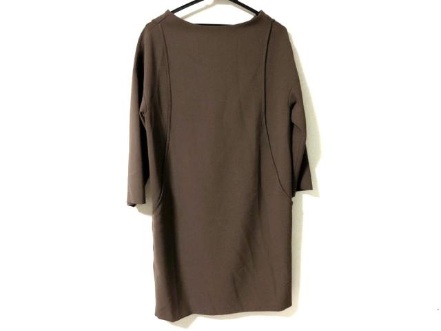 ノーブル Noble ワンピース レディース ダークブラウン クルーネック 長袖 ひざ丈 中古 の通販はau Pay マーケット ブランディア Au Pay マーケット店