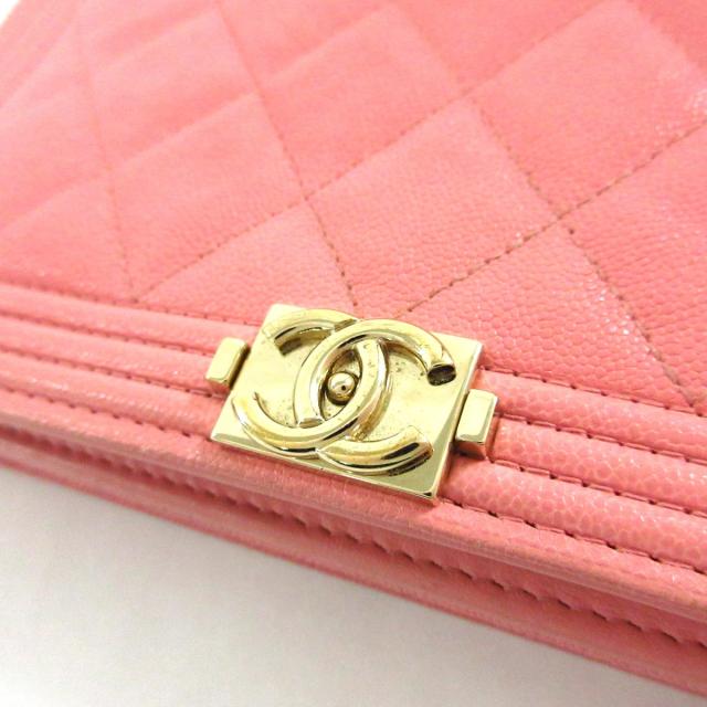 シャネル Chanel 財布 レディース ボーイシャネル マトラッセ ピンク チェーンウォレット ゴールド金具 キャビアスキン 中古 の通販はau Pay マーケット ブランディア Au Pay マーケット店