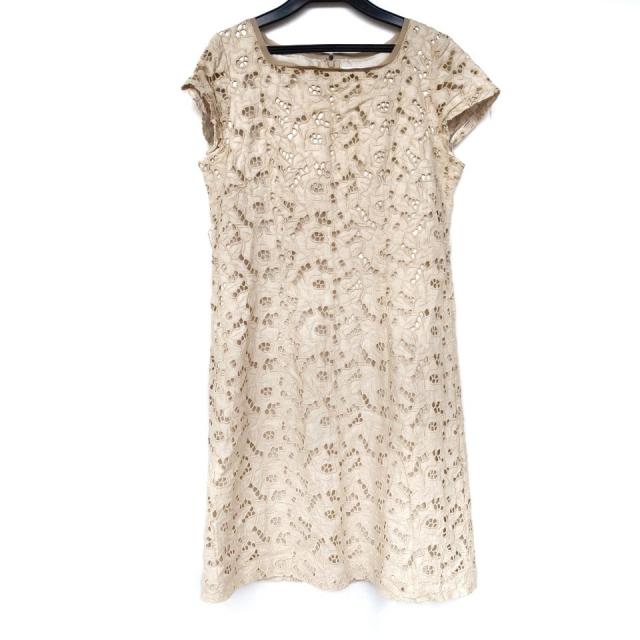 オースチンリード Austin Reed ワンピース サイズ40 L レディース ベージュ 半袖 ひざ丈 刺繍 中古 の通販はau Pay マーケット ブランディア Au Pay マーケット店