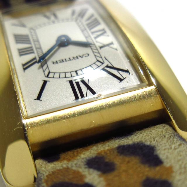 カルティエ Cartier 腕時計 タンクアメリカンsm W レディース K18yg 革ベルト 豹柄 アイボリー 中古 の通販はau Pay マーケット ブランディア Au Pay マーケット店