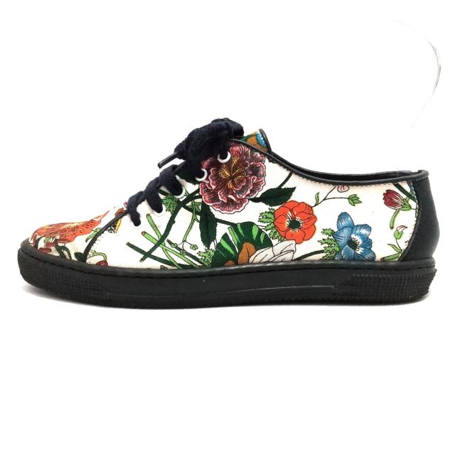 激安単価で グッチ Gucci ボタニカル 花柄 スニーカー キャンバス マルチカラー ホワイト 白 レディース 表記サイズ36 日本サイズ約23 5cm Mo 最安 Grupovegadiaz Com