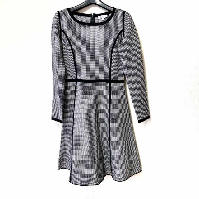 エポカザショップ ワンピース サイズ40 M レディース アイボリー 黒 クルーネック 長袖 ロング ニット 千鳥格子柄 中古 の通販はau Pay マーケット ブランディア Au Pay マーケット店