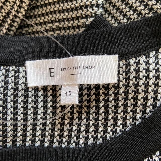 エポカザショップ ワンピース サイズ40 M レディース アイボリー 黒 クルーネック 長袖 ロング ニット 千鳥格子柄 中古 の通販はau Pay マーケット ブランディア Au Pay マーケット店