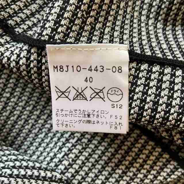 エポカザショップ ワンピース サイズ40 M レディース アイボリー 黒 クルーネック 長袖 ロング ニット 千鳥格子柄 中古 の通販はau Pay マーケット ブランディア Au Pay マーケット店