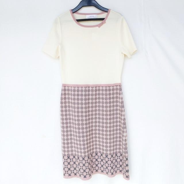 アルマアンローズ Alma En Rose ワンピース サイズ38 M レディース 新品同様 アイボリー ピンク マルチ 半袖 ロング 中古 の通販はau Pay マーケット ブランディア Au Pay マーケット店