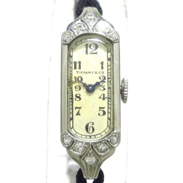 ティファニー Tiffany Co 腕時計 レディース Irid Plat刻印 アンティーク 社外ベルト 10pダイヤ 要oh アイボリー 中古 の通販はau Pay マーケット ブランディア Au Pay マーケット店