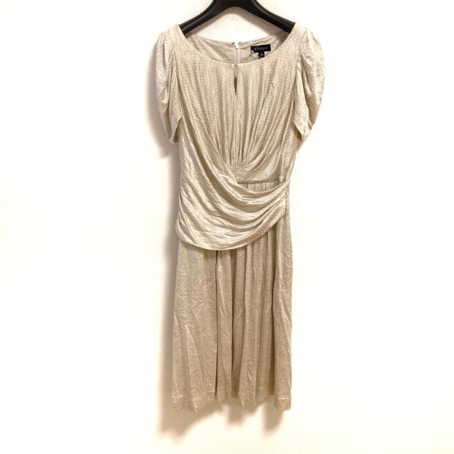 メーカー包装済 エポカ Epoca ワンピース サイズ40 M レディース 黒 白 半袖 ロング ラメ 定価から3０ オフ Carent Com Pl