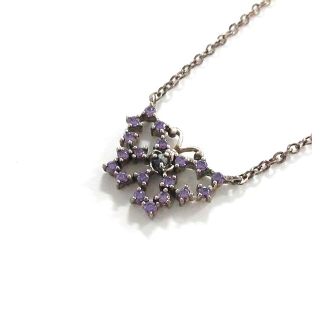 アナスイ Anna Sui ネックレス レディース 美品 金属素材 ラインストーン シルバー パープル バタフライ 蝶 中古 の通販はau Pay マーケット ブランディア Au Pay マーケット店