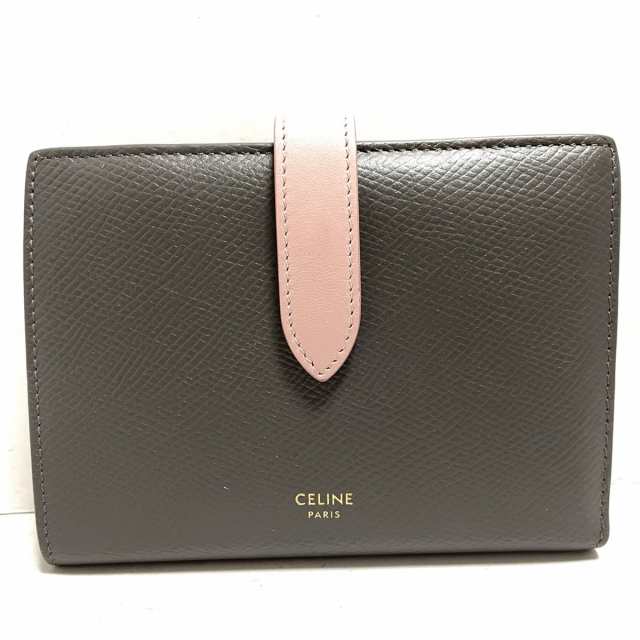 あすつく セリーヌ CELINE 2つ折り財布 レディース ミディアム