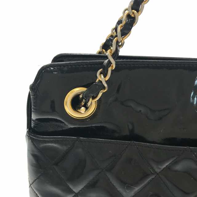 シャネル CHANEL ハンドバッグ レディース マトラッセ 黒 ゴールド金具