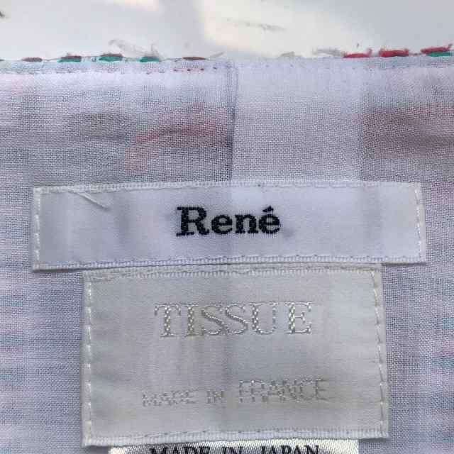 ルネ Rene ワンピース サイズ32 XS レディース 新品同様 - 白×ピンク