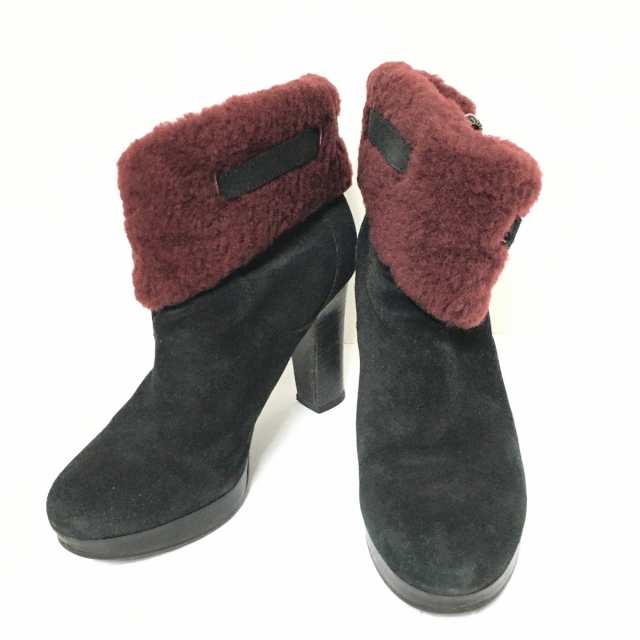 アグ UGG ショートブーツ 24 レディース WSCARLETT 1005647 黒