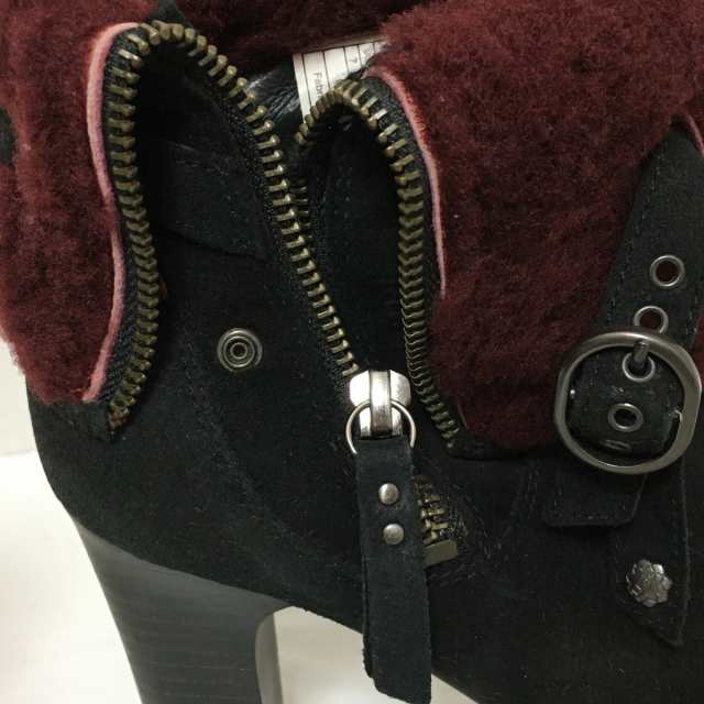 アグ UGG ショートブーツ 24 レディース WSCARLETT 1005647 黒