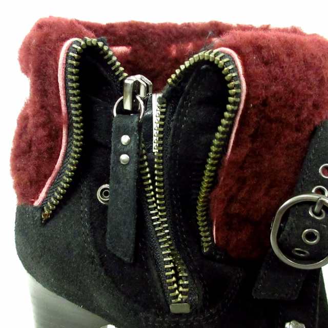 アグ UGG ショートブーツ 24 レディース WSCARLETT 1005647 黒