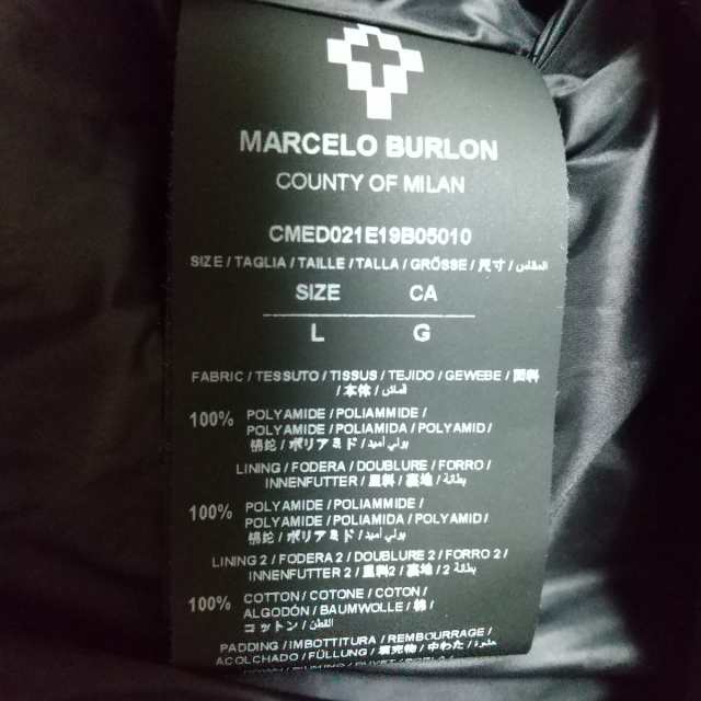 マルセロバーロン MARCELO BURLON ダウンジャケット サイズL メンズ 美