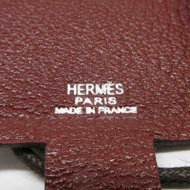 エルメス HERMES 小物 レディース 美品 - ボルドー メモ帳/ネック