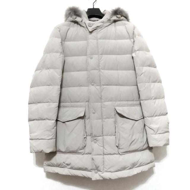 ヘルノ Herno ダウンコート サイズ52 L メンズ 美品 ライトグレー 長袖 ファー ジップアップ 冬 中古 2502の通販はau Pay マーケット ブランディア Au Pay マーケット店