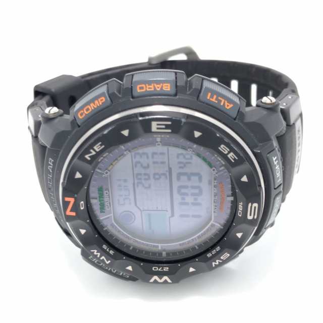 カシオ CASIO 腕時計 PRO TREK(プロトレック) PRW-2500-1JF メンズ タフソーラー/電波  グレー×ライトグリーン【中古】20230921