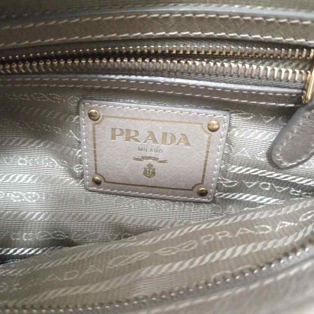 プラダ PRADA ハンドバッグ レディース - BN1921 ライトベージュ 革タグ レザー【中古】20230830