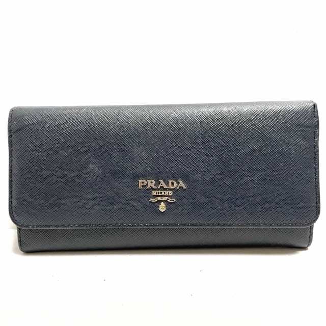 プラダ PRADA 長財布 レディース - 1MH132 ダークネイビー