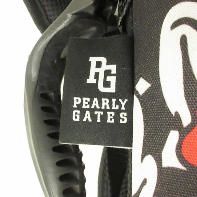 パーリーゲイツ PEARLY GATES - ナイロン×化学繊維 黒×白×レッド