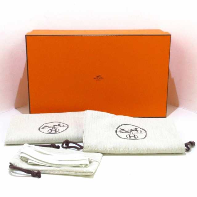 ☆エルメス HERMES 本革スニーカー 白 美品 オレンジ ベージュ